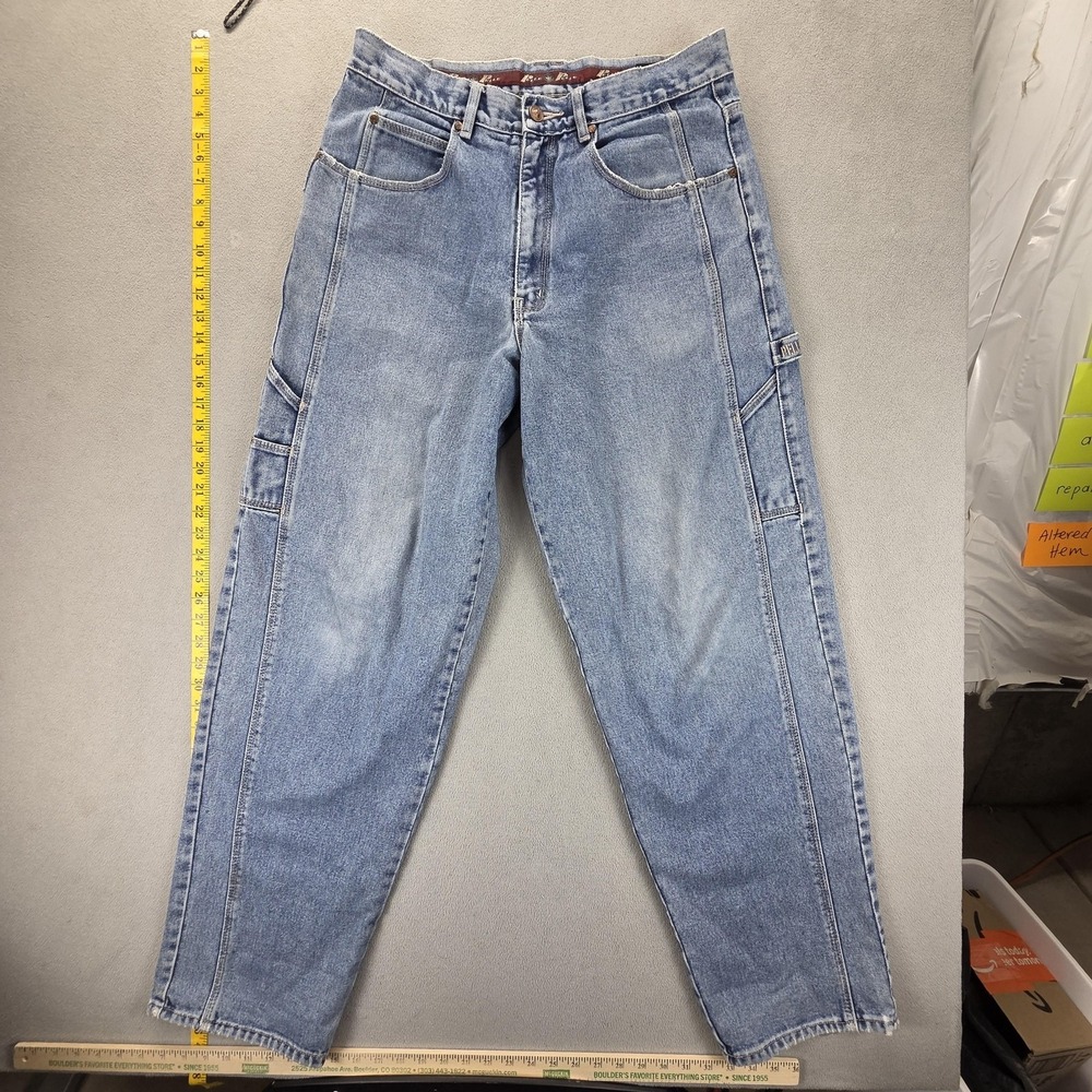 VTG Pelle Pelle Jeans Mens 34x33 Blue Wide Leg Skater Y2K Hip Hop